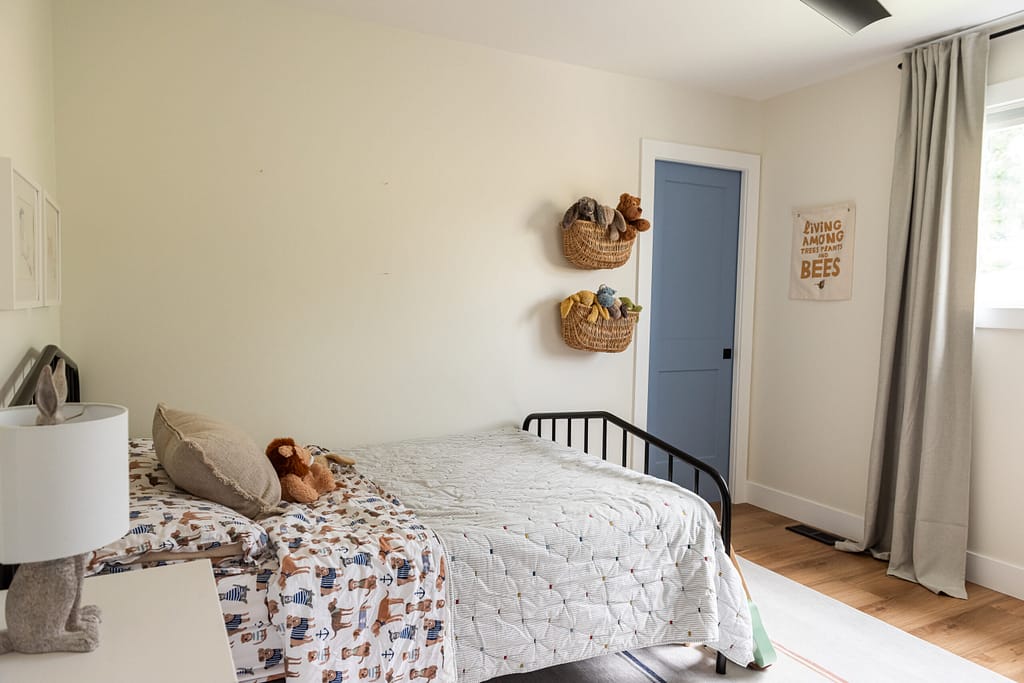 boys bedroom blue door