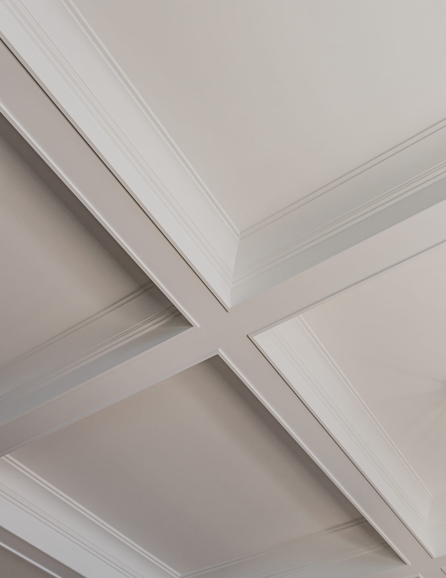 Coffered Ceiling in Kitchen
